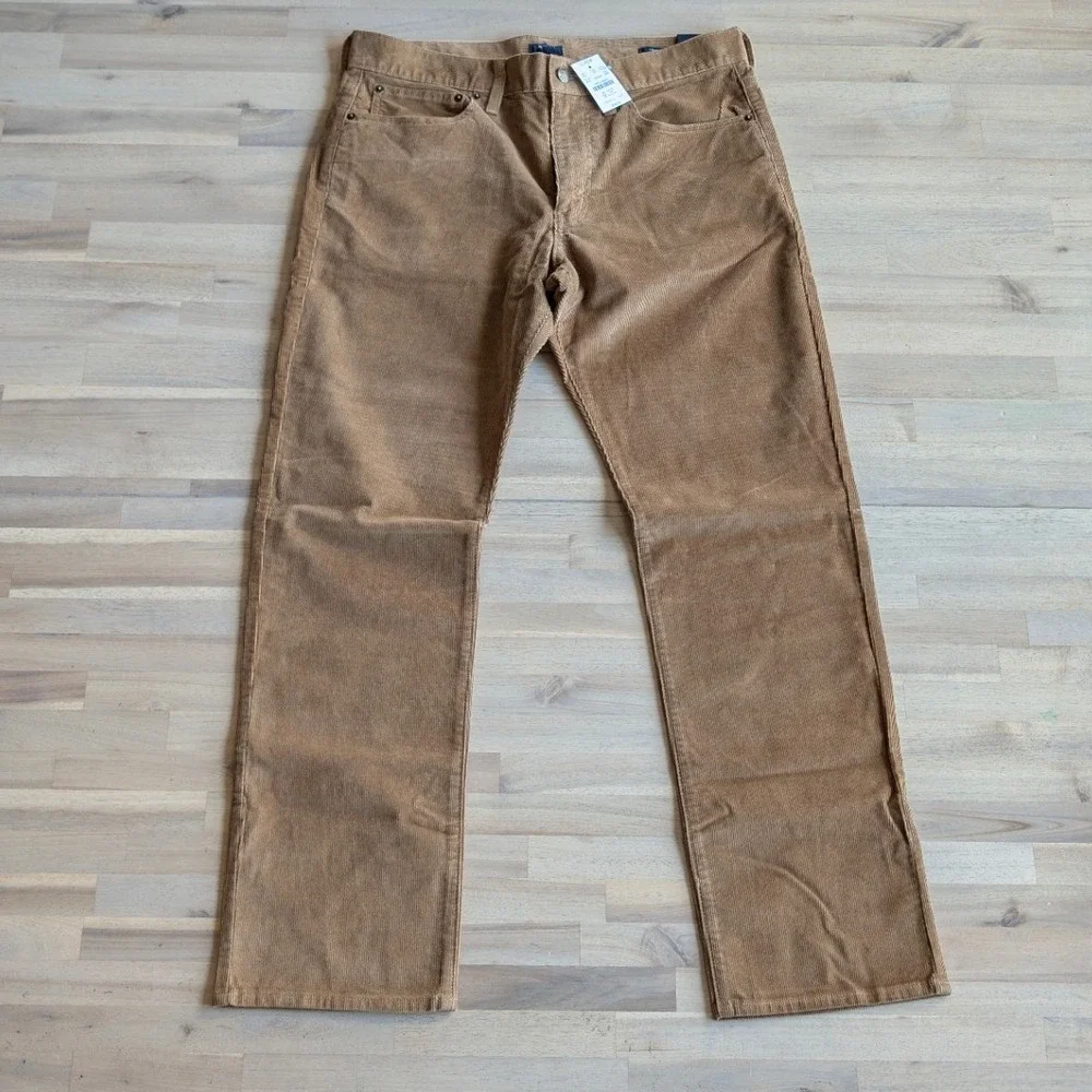 J.Crew Straight-Fit‎ Corduroy Pant 32x30 NEW Camel Color